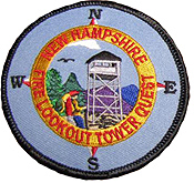 tower quest patch hiking hike hiker patches nh new hampshire fire towers